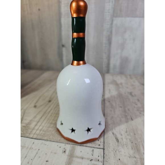 Lot of 6 Vintage Christmas Ceramic Bells Holiday Décor Reindeer Tree Angel Stock - Picture 6 of 14